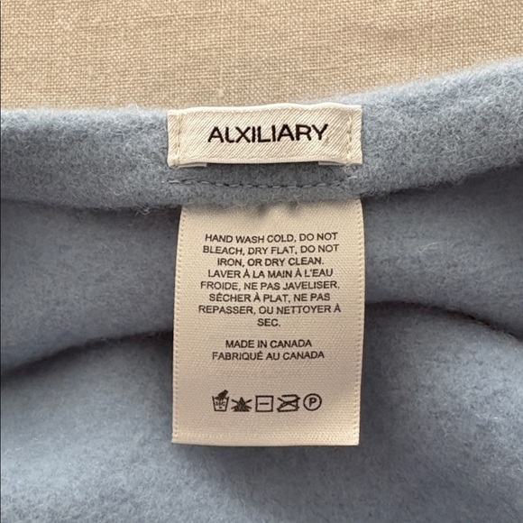 NWT Aritzia ALXILIARY Wool Beret | Light Blue | Made in Canada